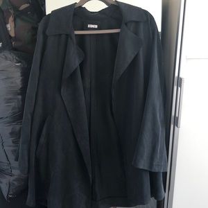 Reformation black trench coat
